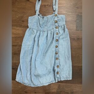 Urban outfitters side button chambray denim dress size M HPS length 33